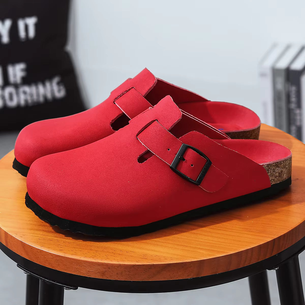 The Pacific Grove Men's Adjustable Buckle Comfort Clogs
