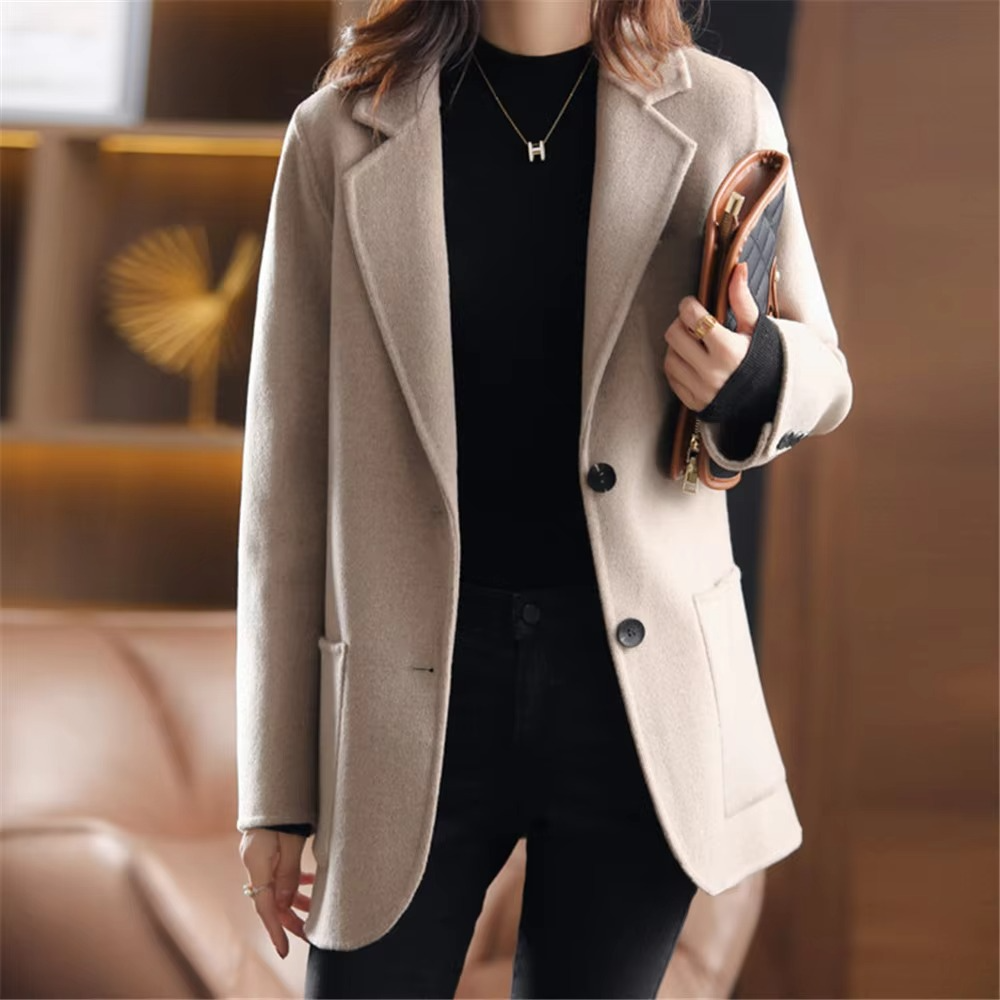 Women's Refined Blazer with Twin Buttons