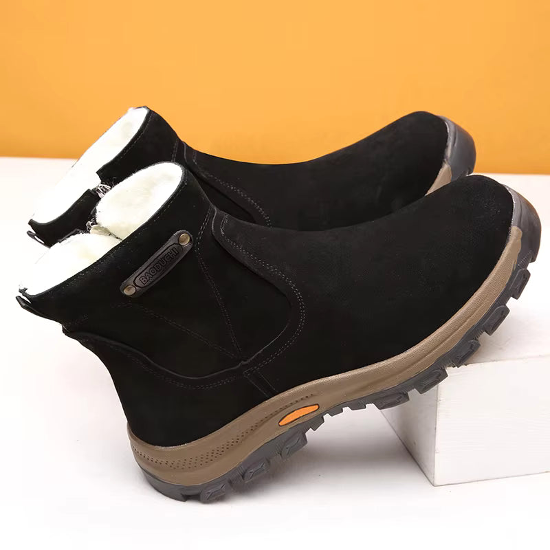 The Kentfield Men’s Shearling Lined Non Slip Winter Boots