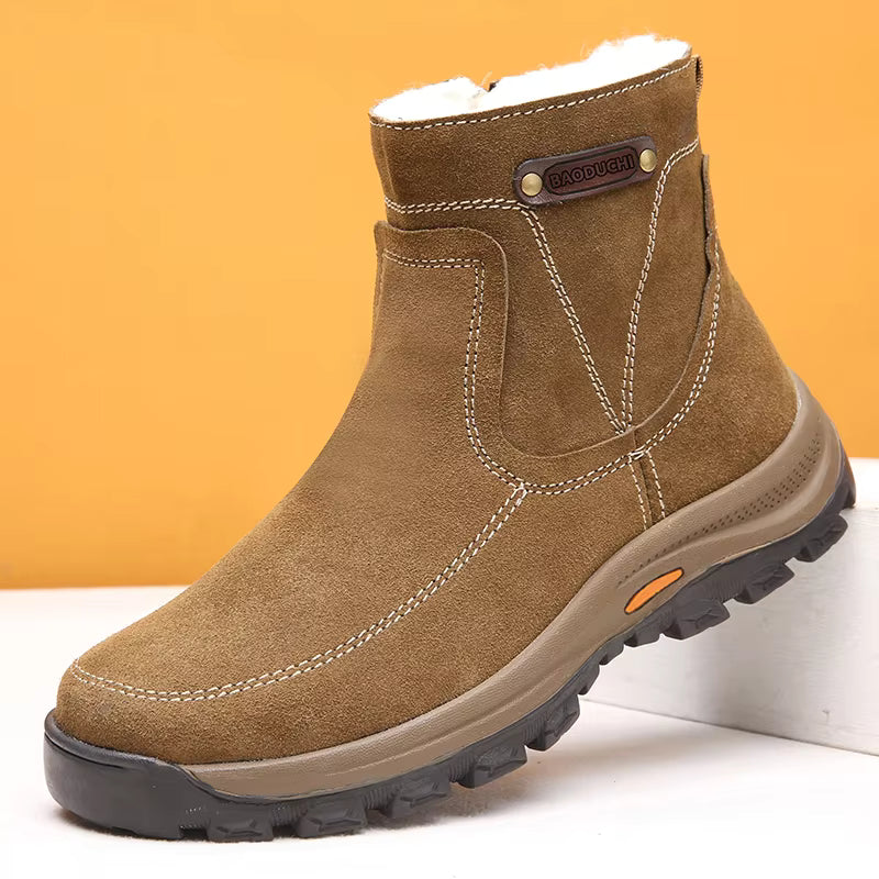 The Kentfield Men’s Shearling Lined Non Slip Winter Boots