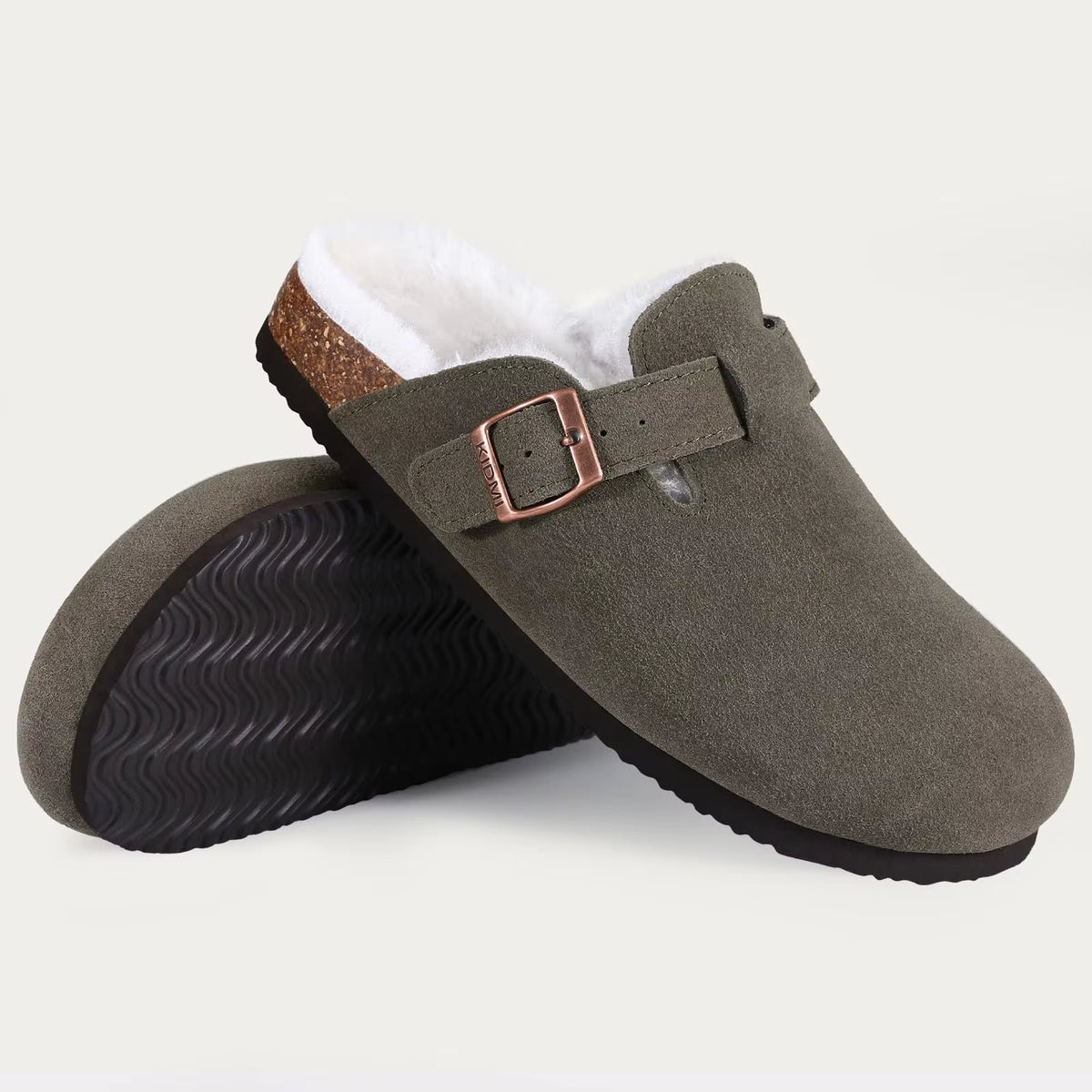 The Monterey Men's Fleece Lined Adjustable Buckle Winter Clogs