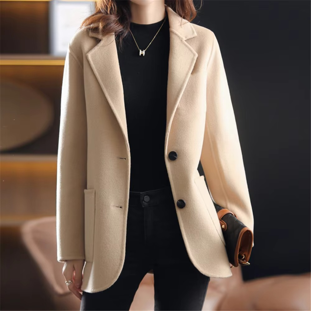 Women's Refined Blazer with Twin Buttons