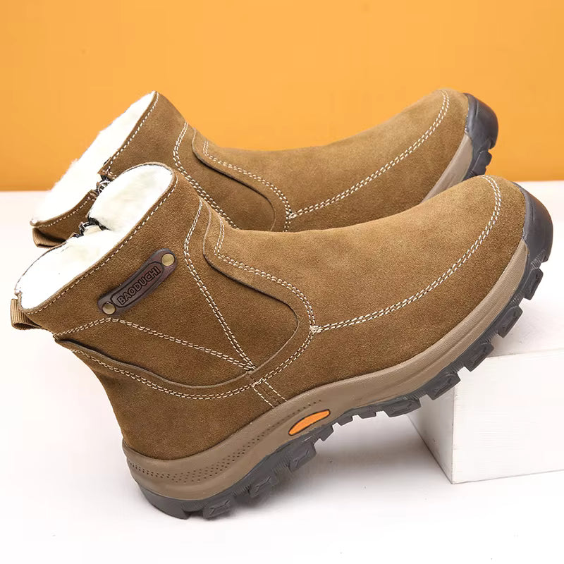 The Kentfield Men’s Shearling Lined Non Slip Winter Boots