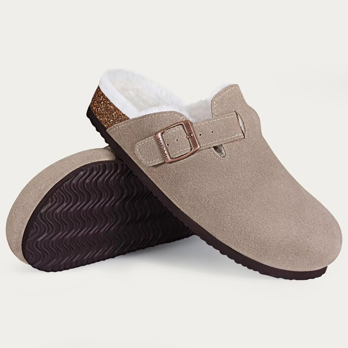 The Monterey Men's Fleece Lined Adjustable Buckle Winter Clogs