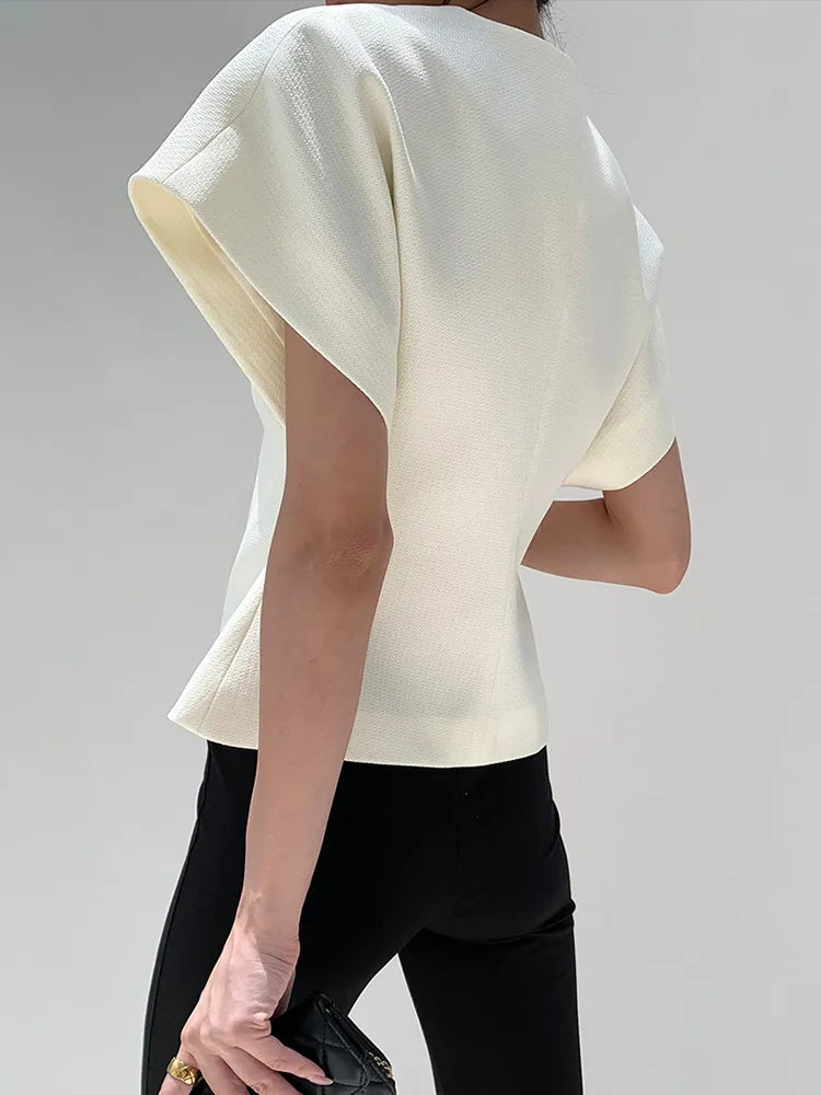 Women's Cropped Blazer Top