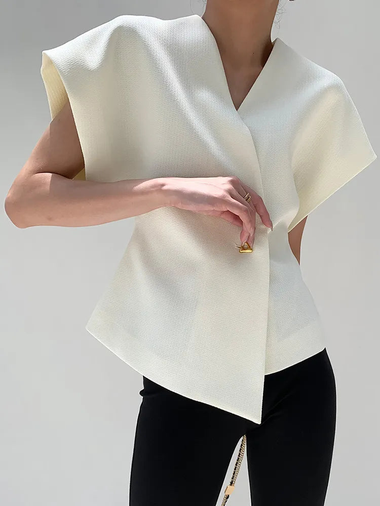 Women's Cropped Blazer Top