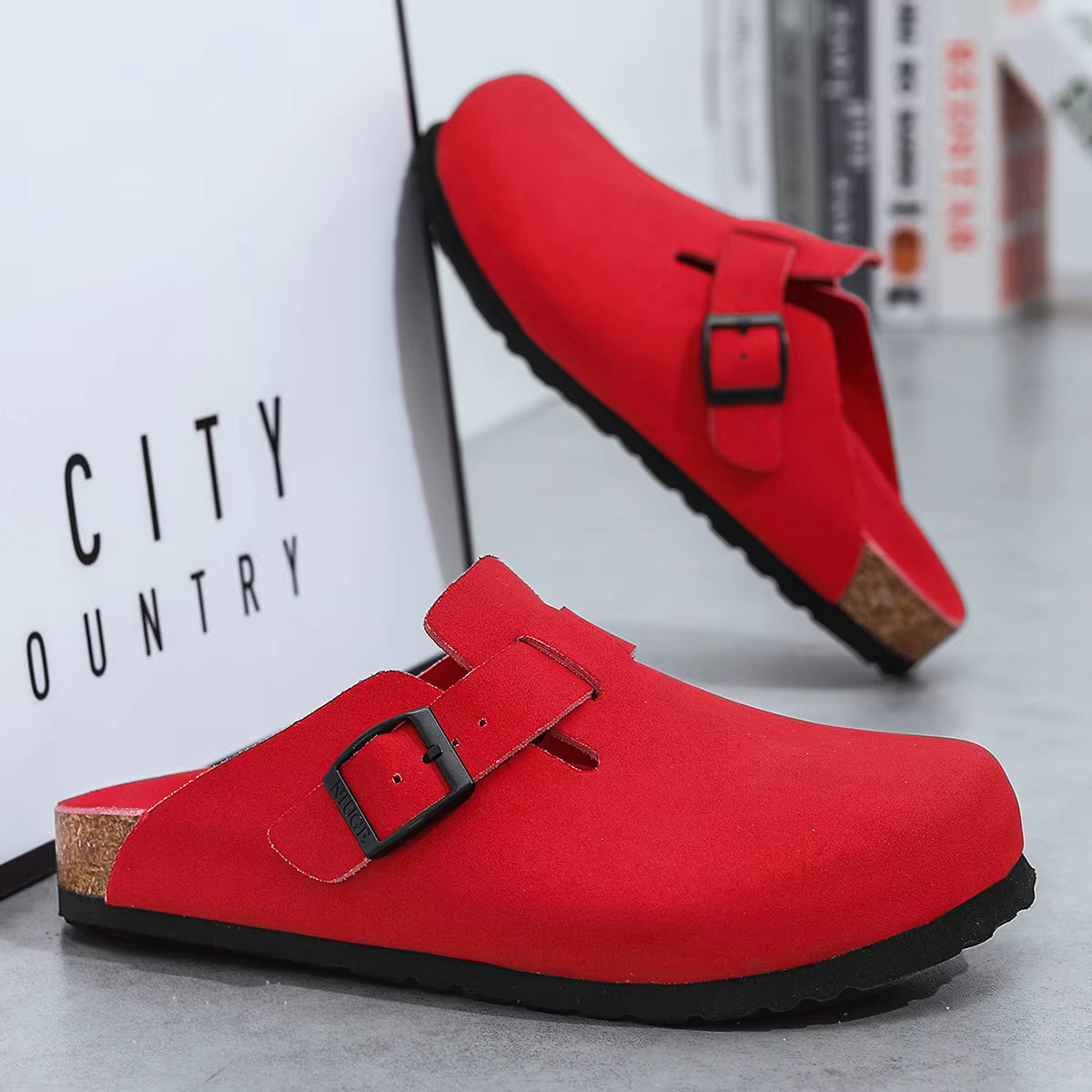 The Pacific Grove Men's Adjustable Buckle Comfort Clogs