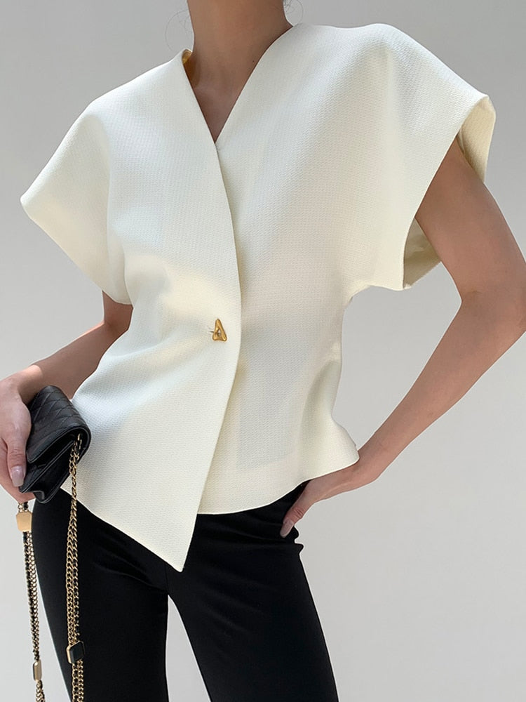 Women's Cropped Blazer Top