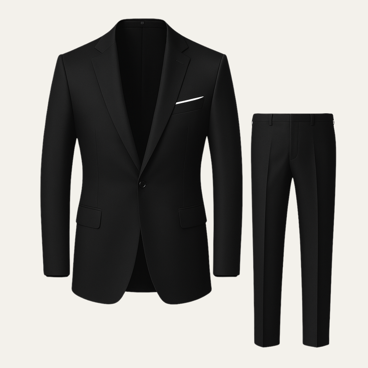 The Barbaresco Men’s Elegant Slim Fit Suit Set – Business Blazer & Pants