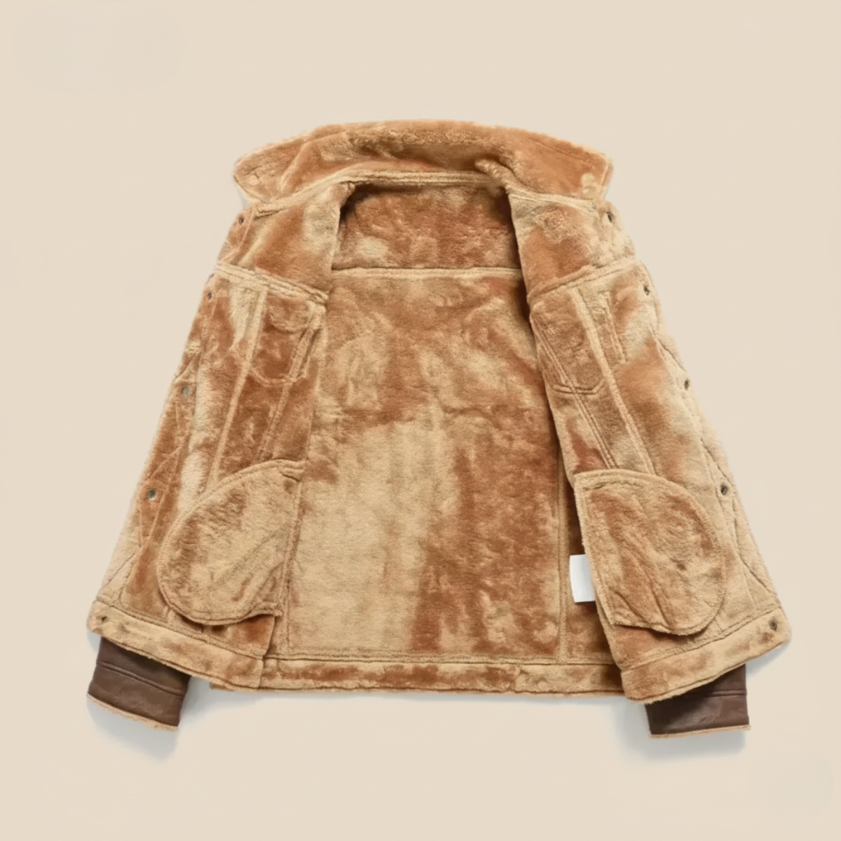 Men's Sherpa Lined Suede Jacket