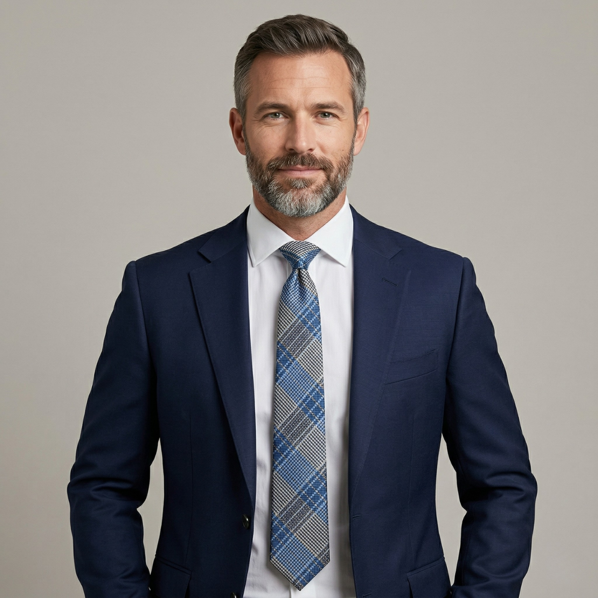 The Monterosso Men’s Luxury Silk Neck Tie - Blue