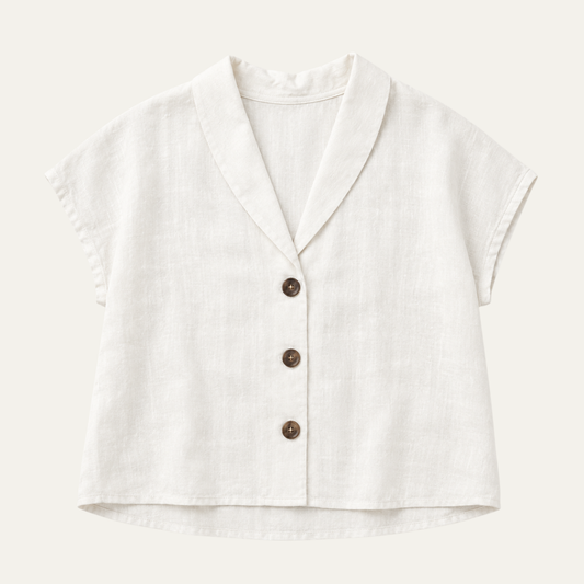 Elegant Linen Summer Top