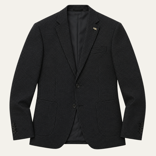 The Henderson Men's Smart Slim Fit Business Blazer - Black