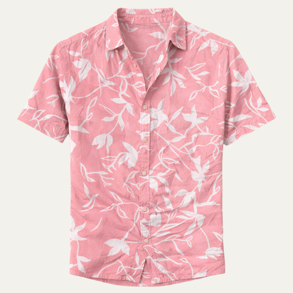 The Maple Gate Men’s Holiday Tropical Coconut Print Hawaiian Beach Shirt