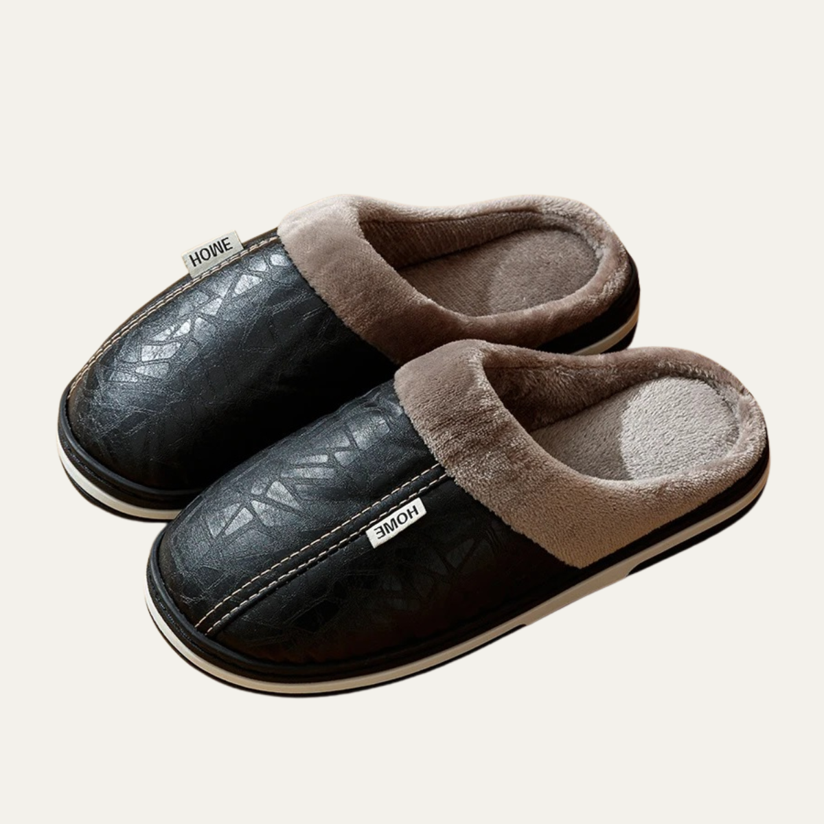 The Cambria Men’s Fleece Lined Slip On Winter House Slippers
