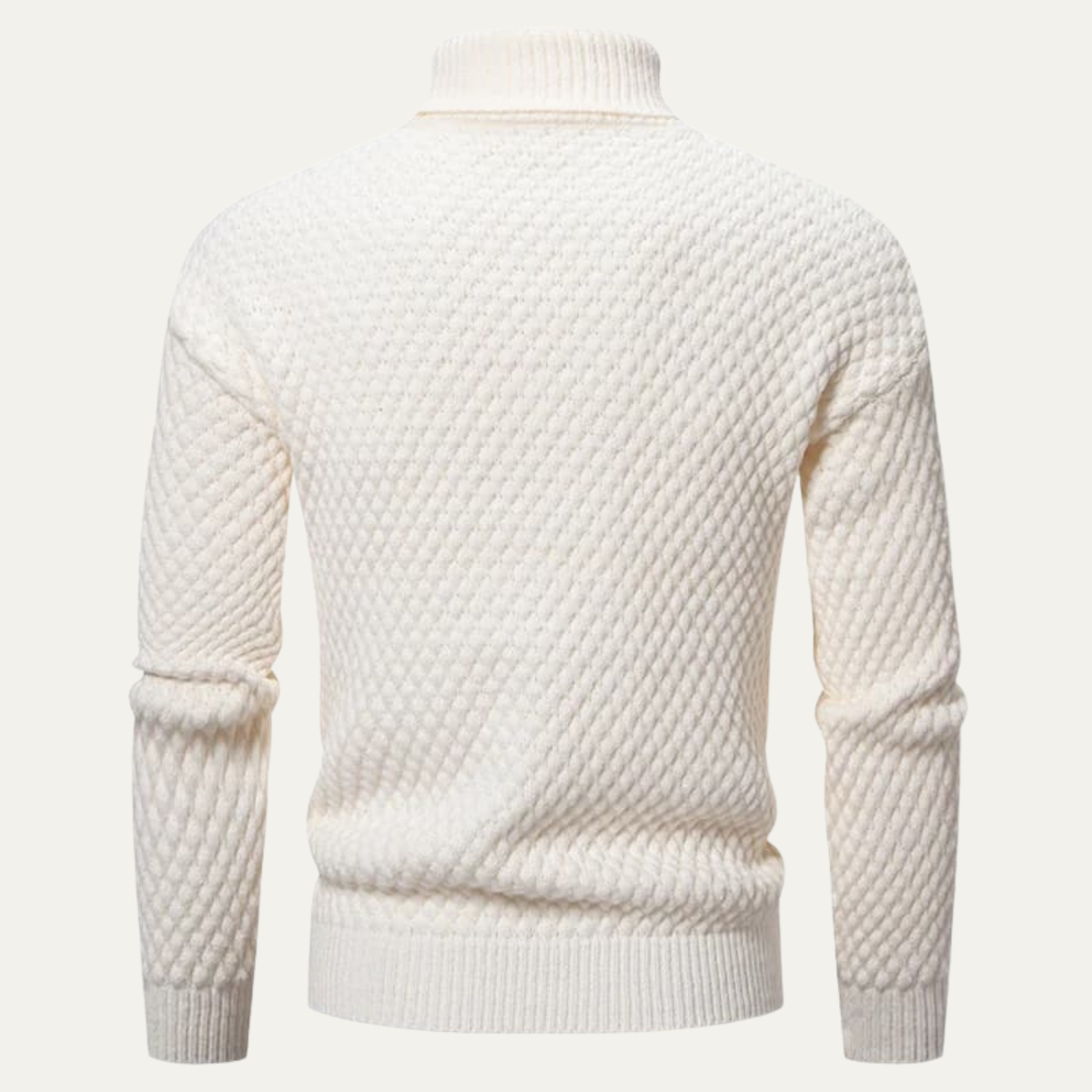 The Lavagna Men’s Thick Wool Knit Turtleneck Sweater