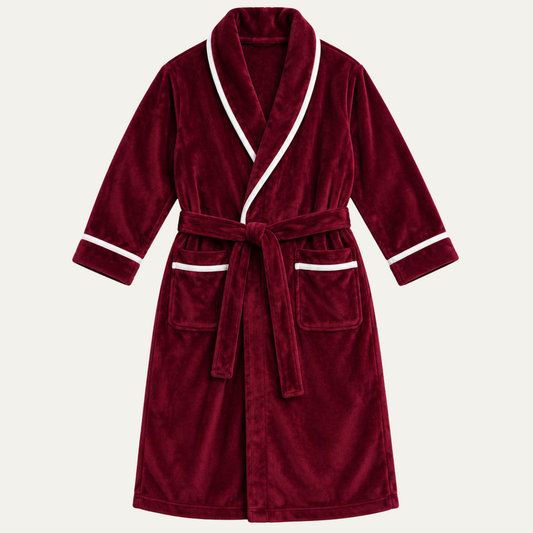 The Larkspur Men’s Plush Fleece Bathrobe