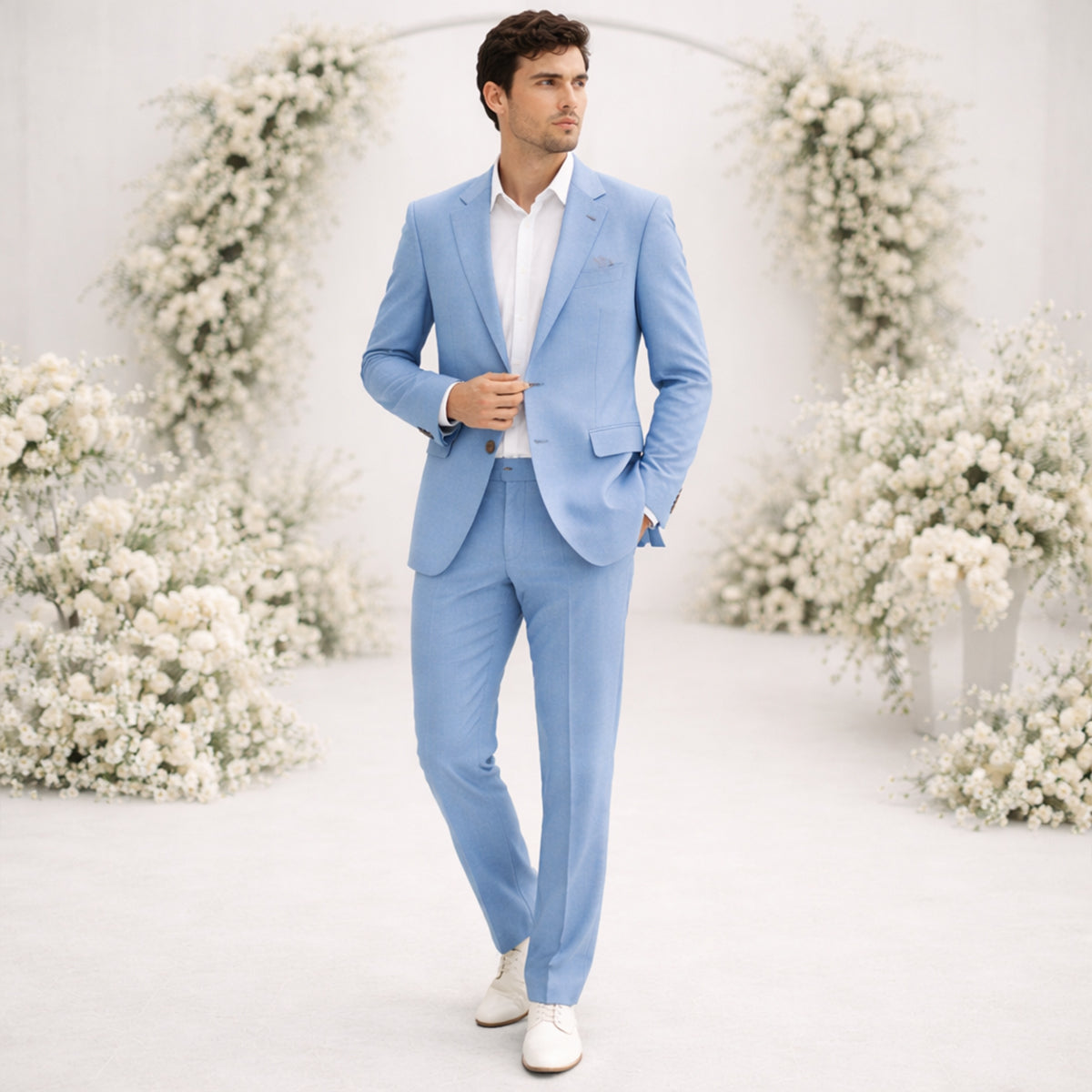 The Carroway Elegant Linen Suit