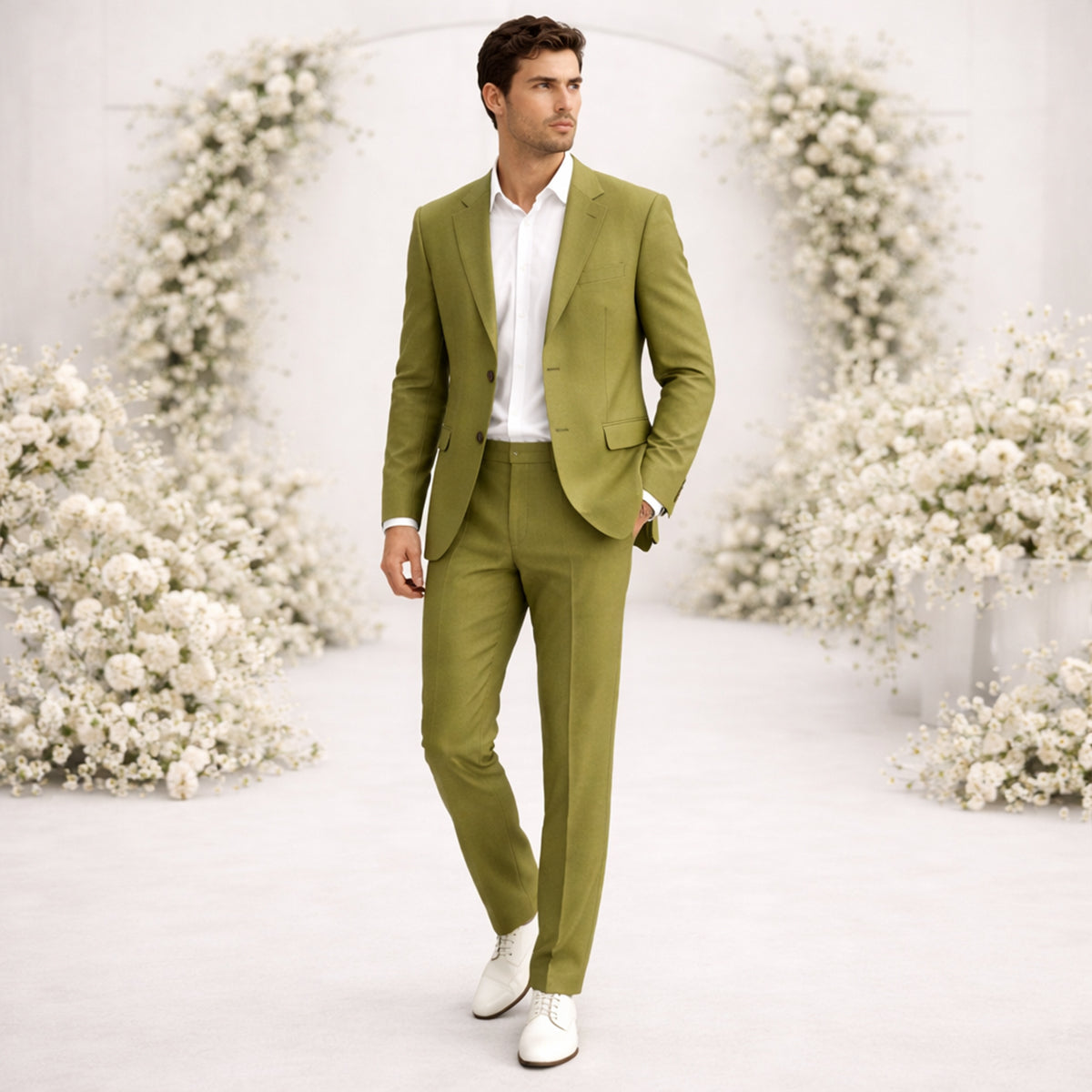 The Carroway Elegant Linen Suit
