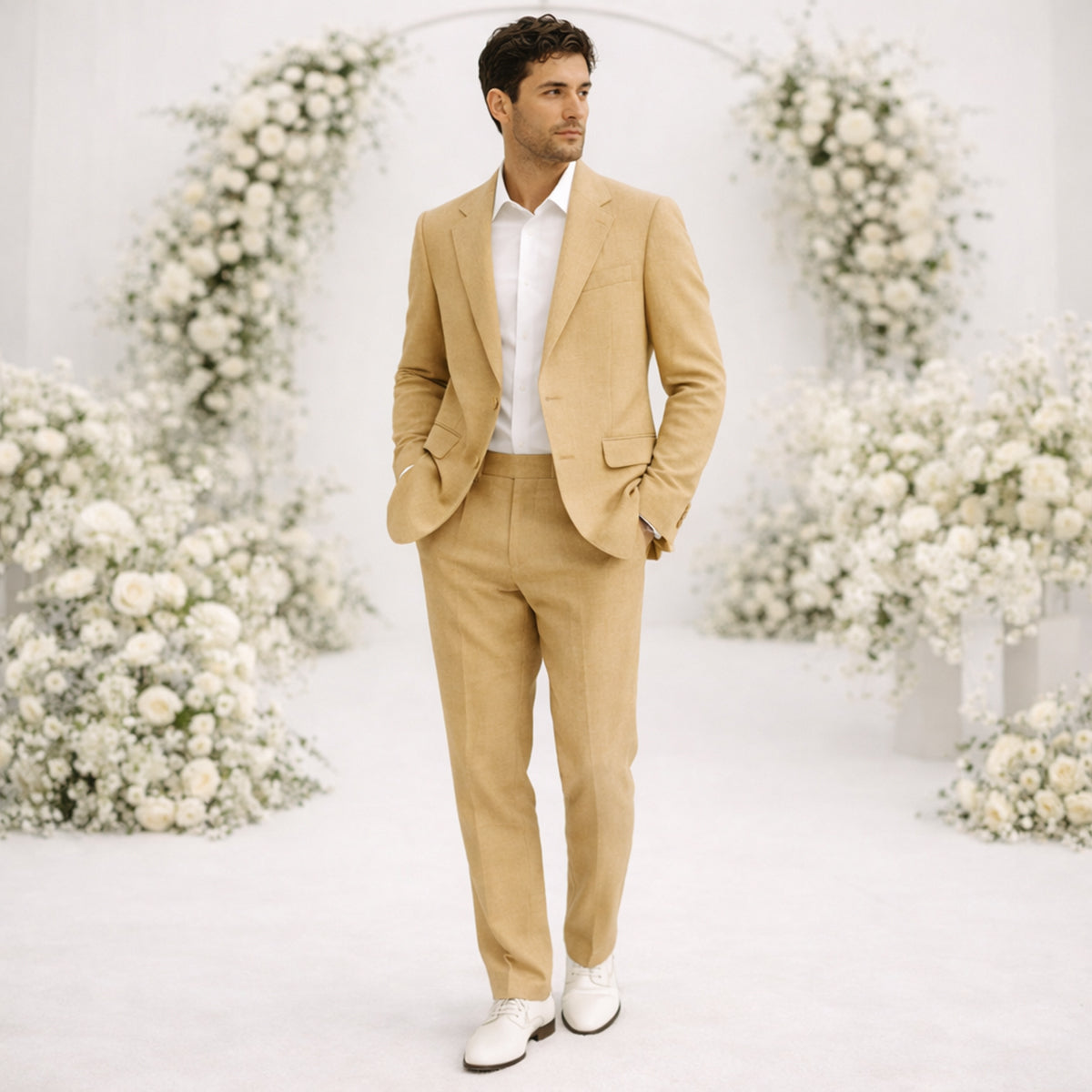 The Carroway Elegant Linen Suit