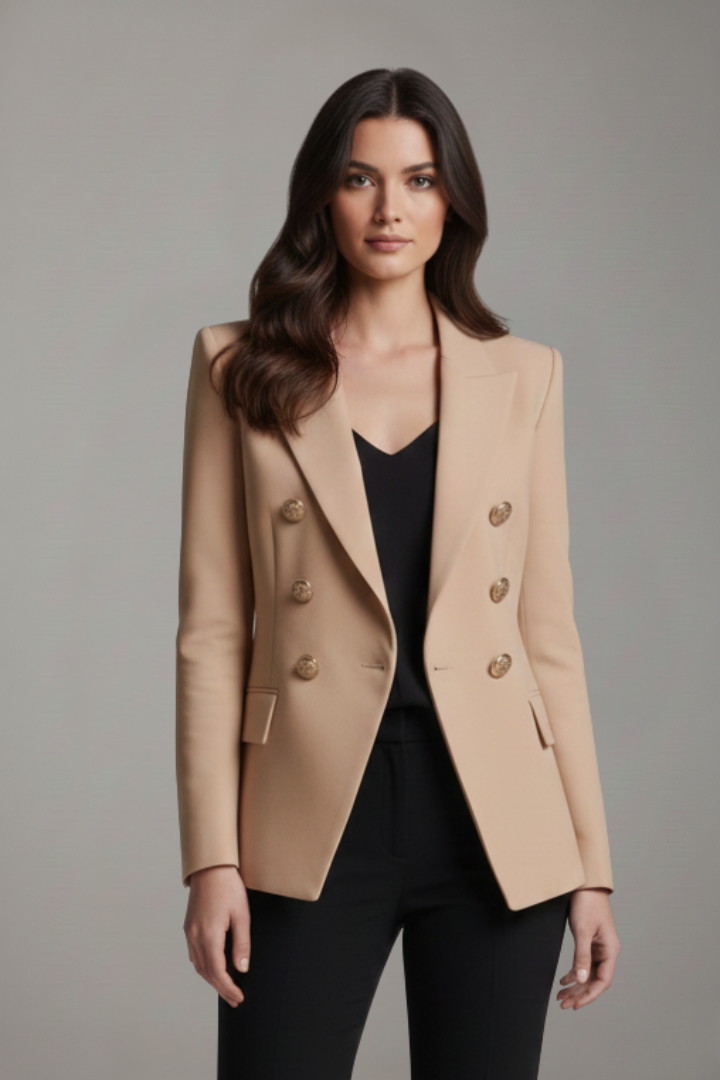 Women's Statement Blazer with Gold Hardware