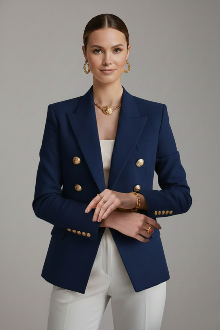 Women's Statement Blazer with Gold Hardware