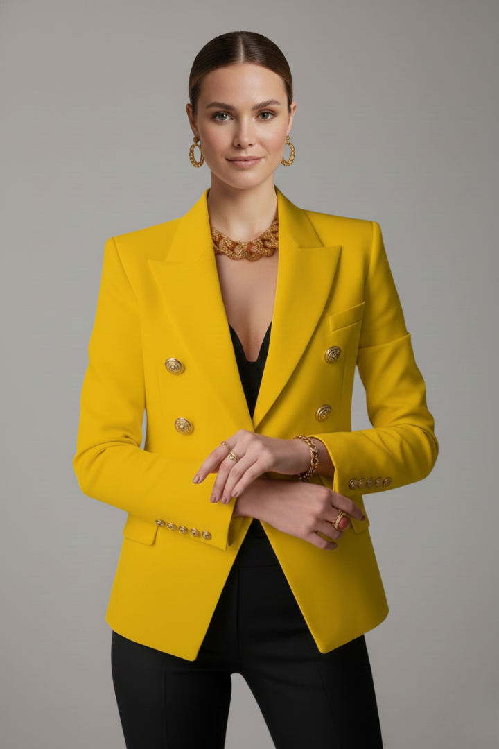 Women's Statement Blazer with Gold Hardware