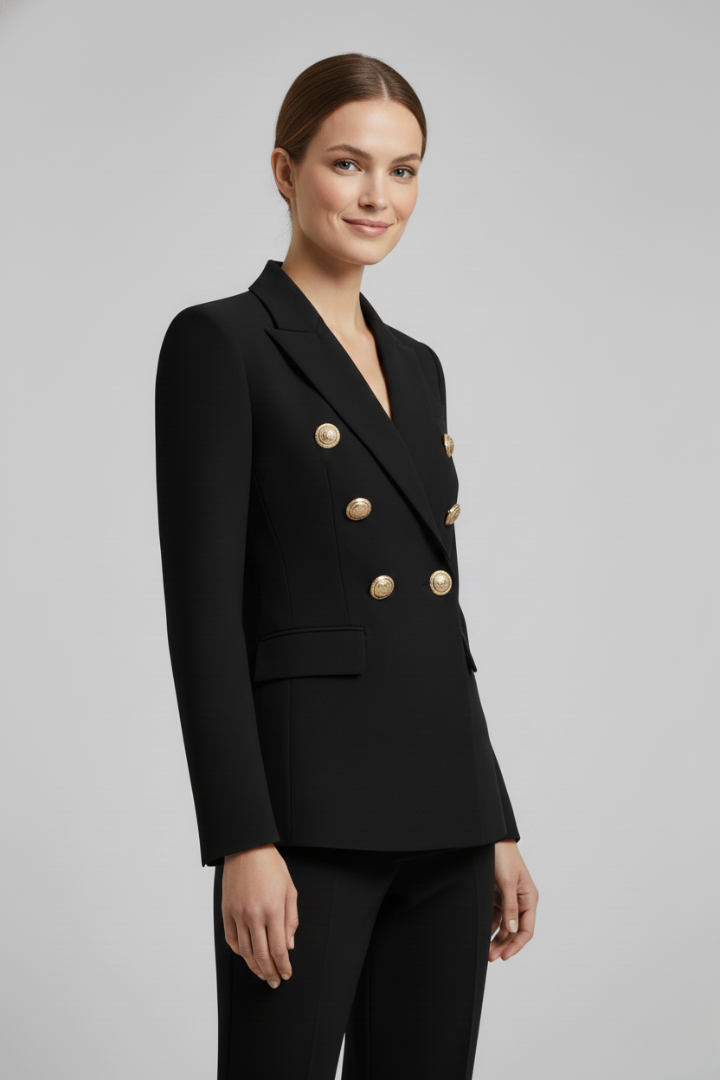 Women's Statement Blazer with Gold Hardware