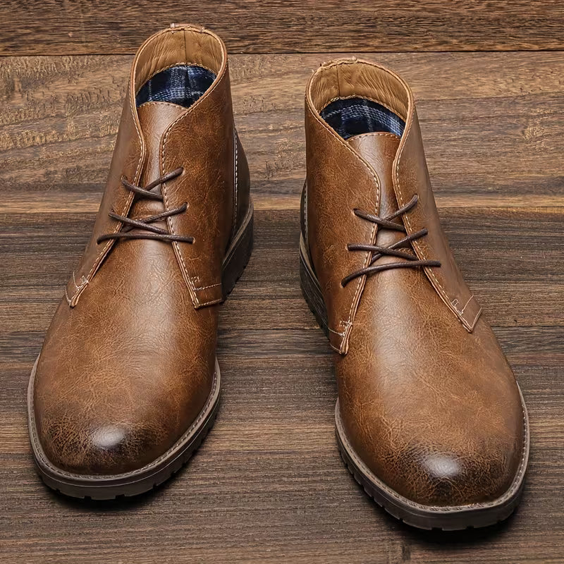 The Elderpine Men’s Elegant Vintage Smart Leather Boots