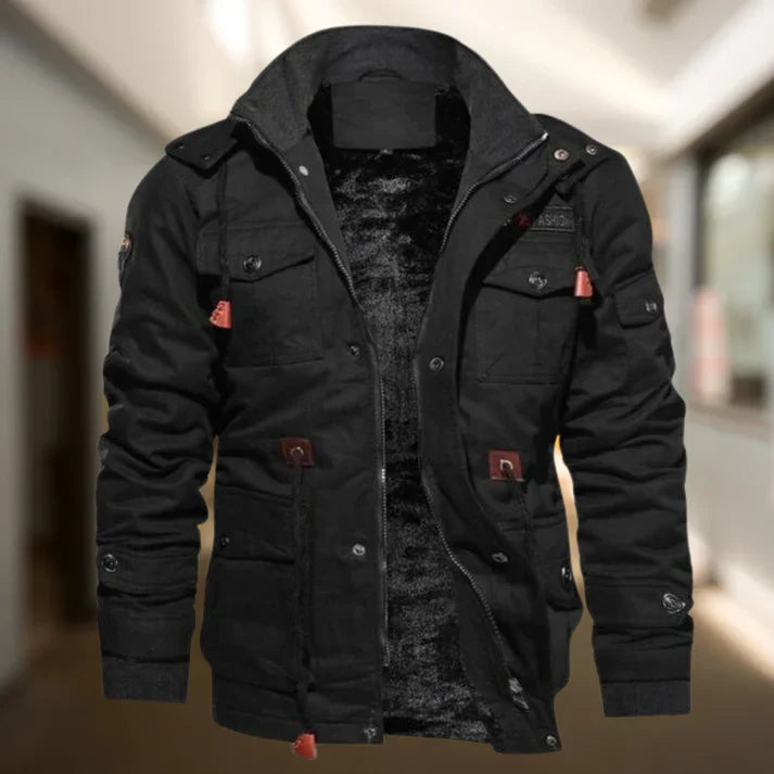 Men's Hooded Military Jacket
