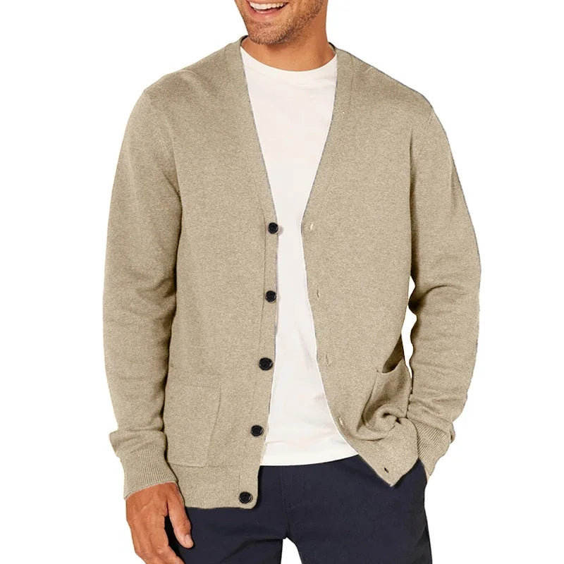 The Sedona Men’s Button Up V Neck Trendy Cardigan