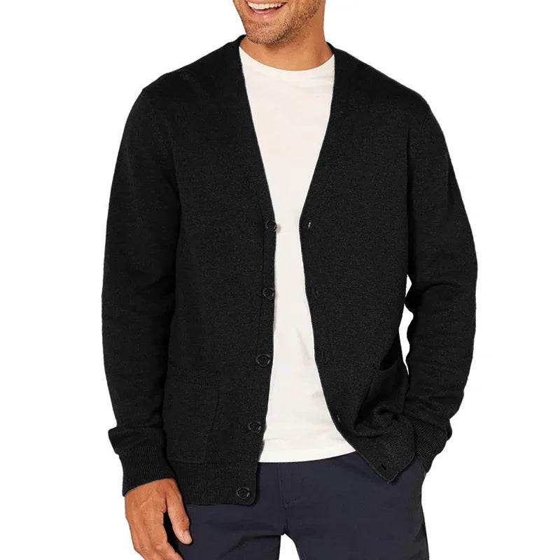 The Scottsdale Men’s Button Up V Neck Knit Cardigan