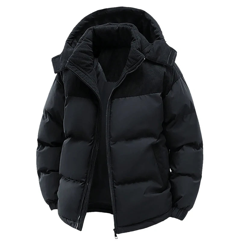 The Del Mar Men’s Warm Padded Hooded Puffer Jacket