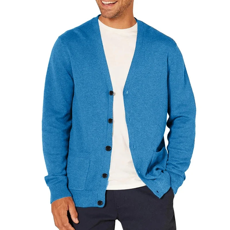 The Sedona Men’s Button Up V Neck Trendy Cardigan