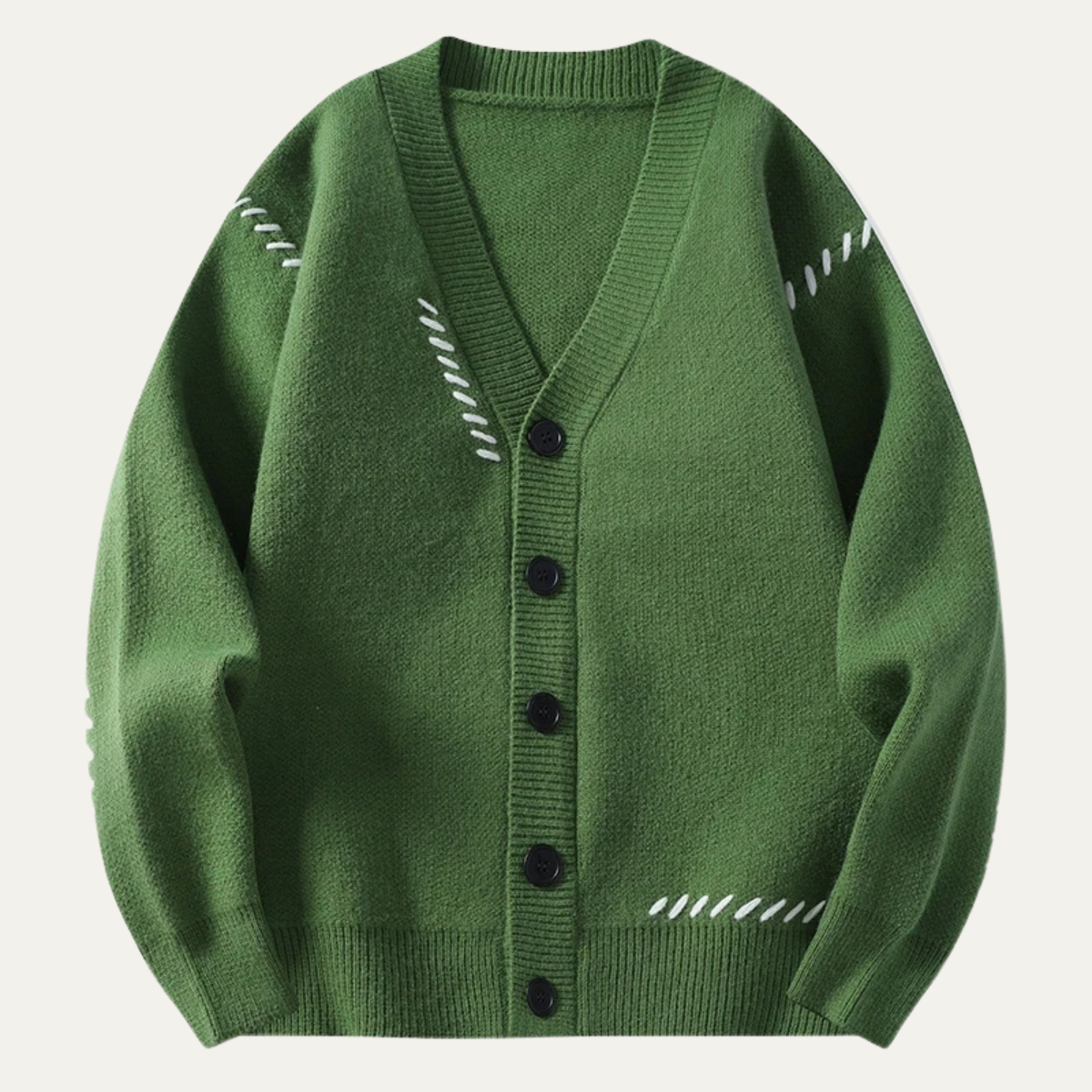 The Brexton Men’s Knitted Cardigan – Casual V Neck Button Down