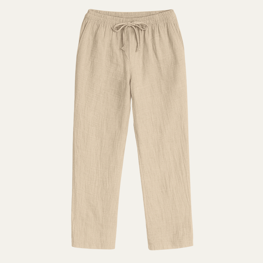 The Circular Quay Men’s Casual Elastic Waist Loose Fit Linen Pants
