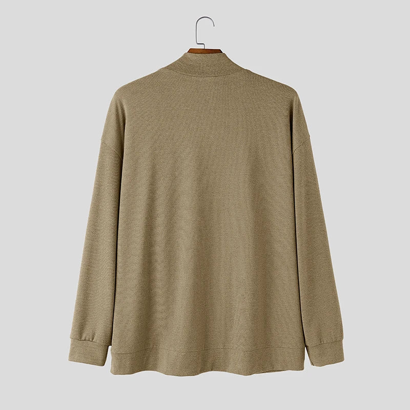 The Brentwood Men’s Open Front Pocket Knit Cardigan