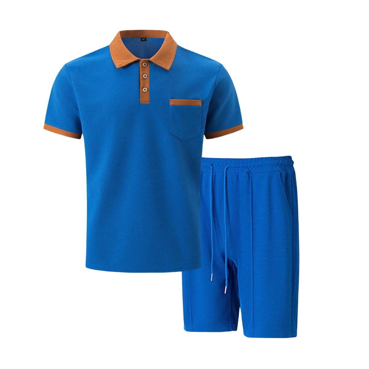 The Capri Cotton Set – Vintage Polo & Shorts Co ord for Men