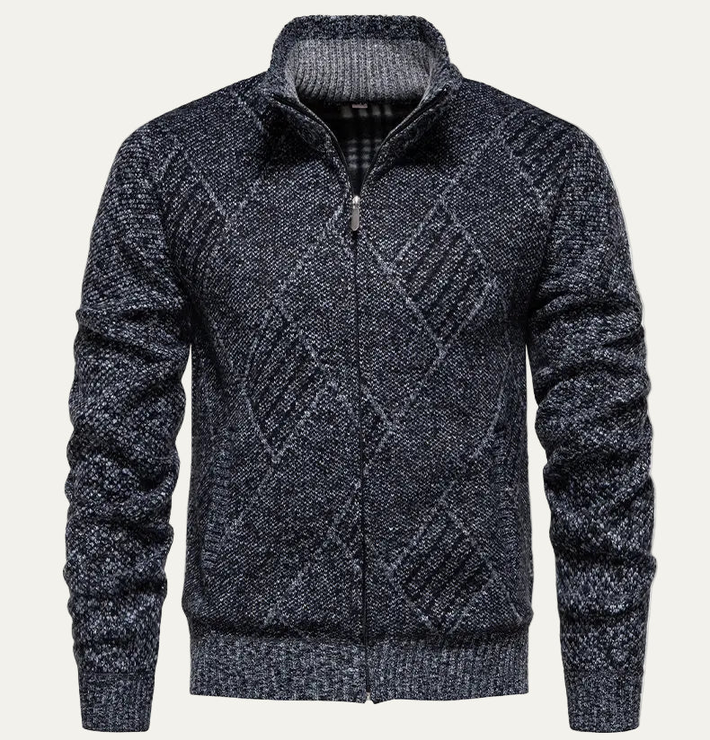 The San Fruttuoso Men’s Winter Zip Up Fleece Cardigan