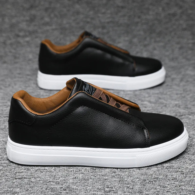 The Ashford Premium Leather Slip On Orthopedic Sneakers for men