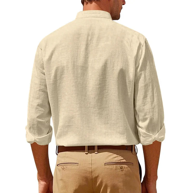 The Brighton Linen Shirt –  Long Sleeve Shirt for Men
