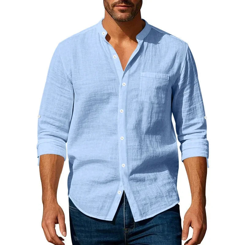 The Brighton Linen Shirt –  Long Sleeve Shirt for Men