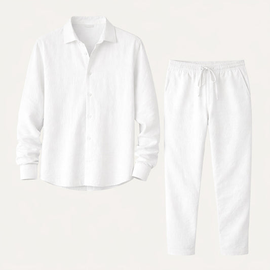 The Glenwood Hill Men’s Linen Summer Set – Shirt and Pants
