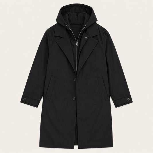 The Oldborough Men's Hooded Parka – Waterproof Warm Long Rain Coat