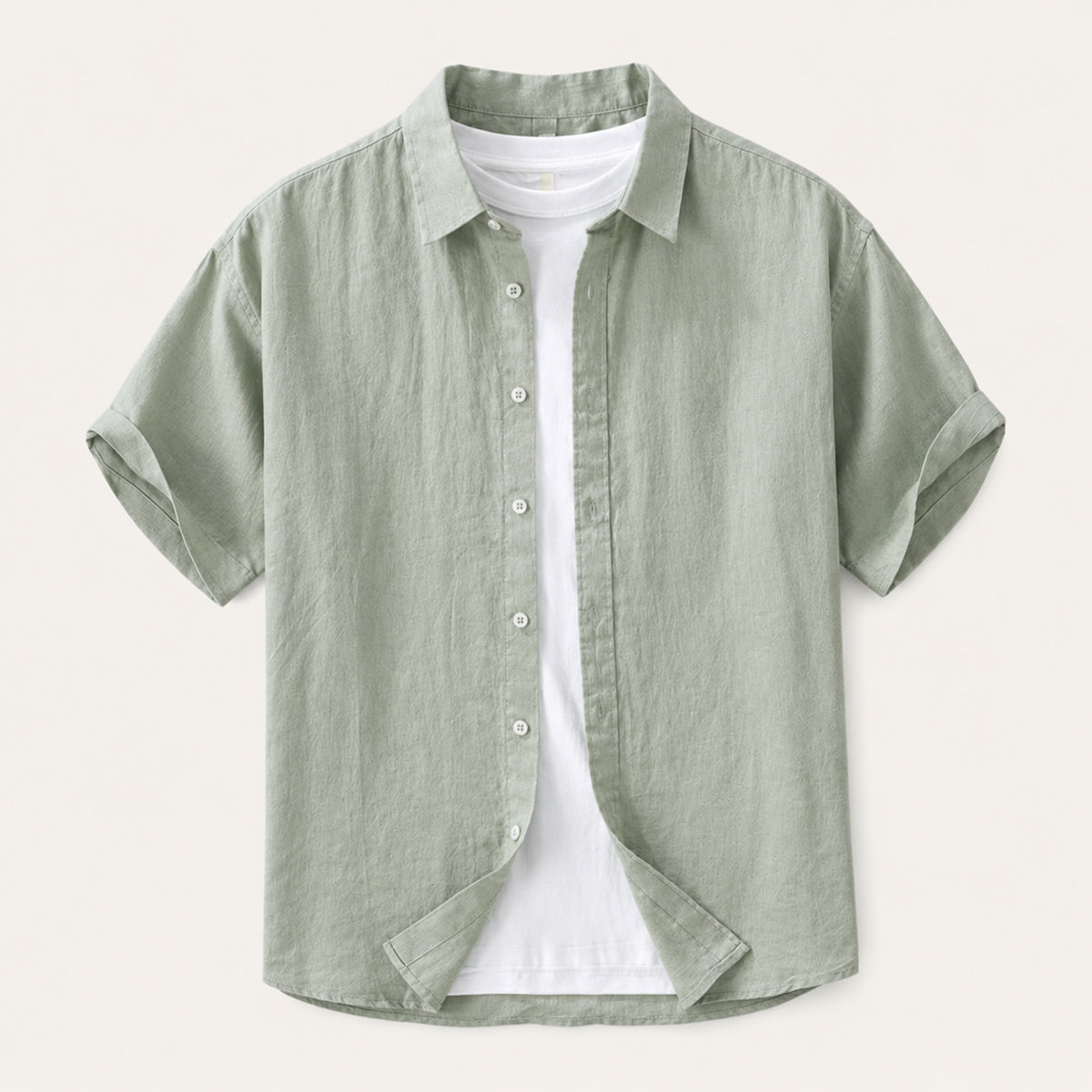 The Willow Lake Men’s Linen Slim Fit Breathable Shirt