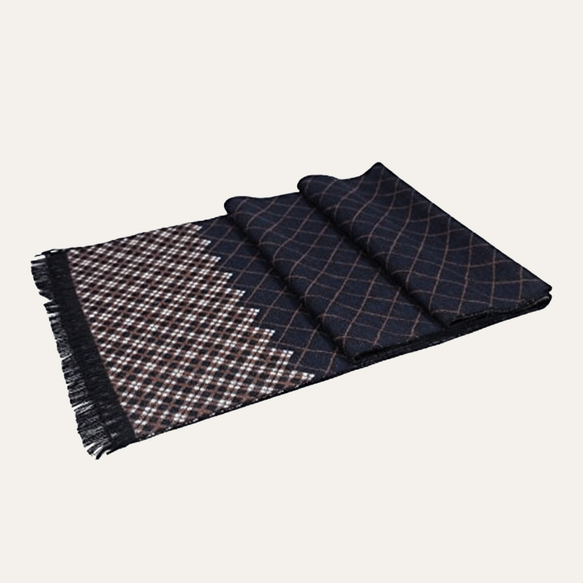 The Champs Élysées Cashmere Merino Scarf for Men - Black