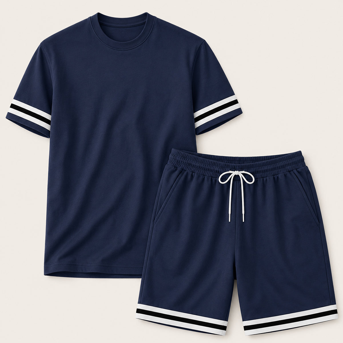 The Modena Men’s Trendy Summer Set – T Shirt and Shorts