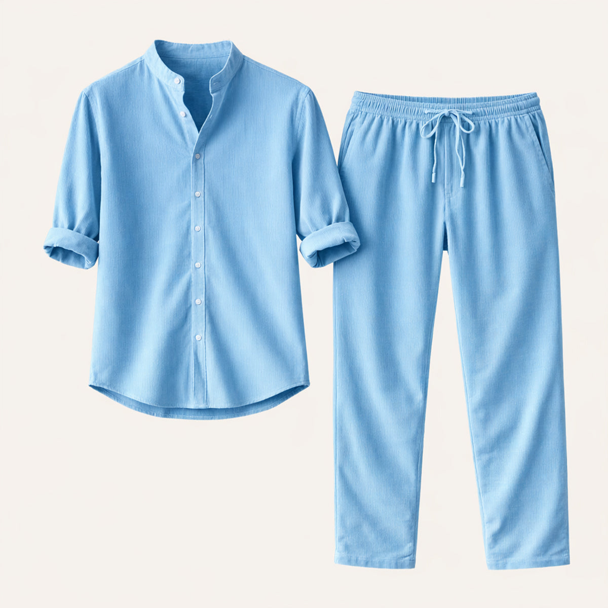 The Marble Arch  Men’s Summer Casual Set – Shirt & Trousers