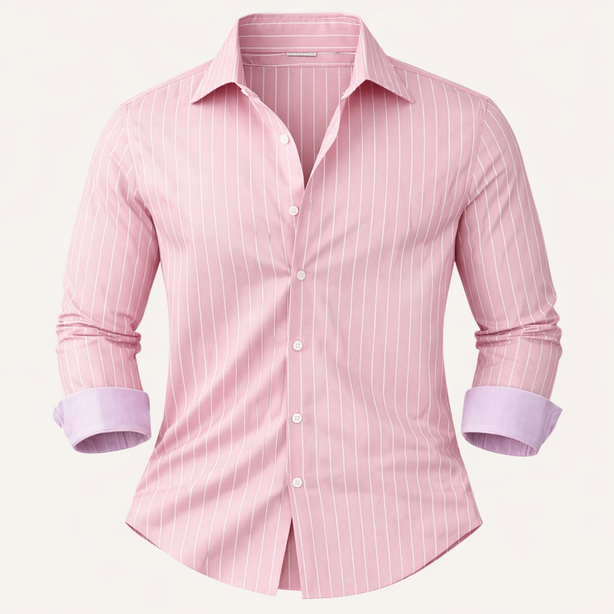The Capri Men’s Lightweight Slim Fit Striped Button Up Shirt