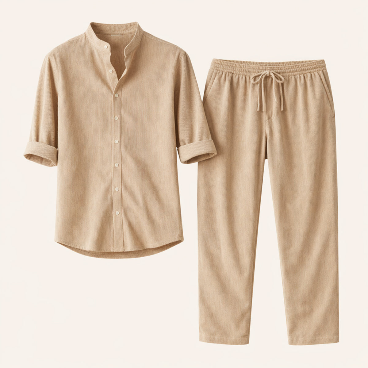The Marble Arch  Men’s Summer Casual Set – Shirt & Trousers
